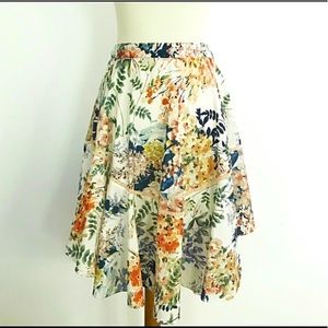 Anthropologie Ranna Gill Floral Print Skirt